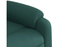 Poltrona reclinável tecido verde-escuro