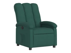 Poltrona reclinável tecido verde-escuro