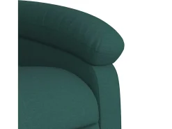Poltrona reclinável tecido verde-escuro