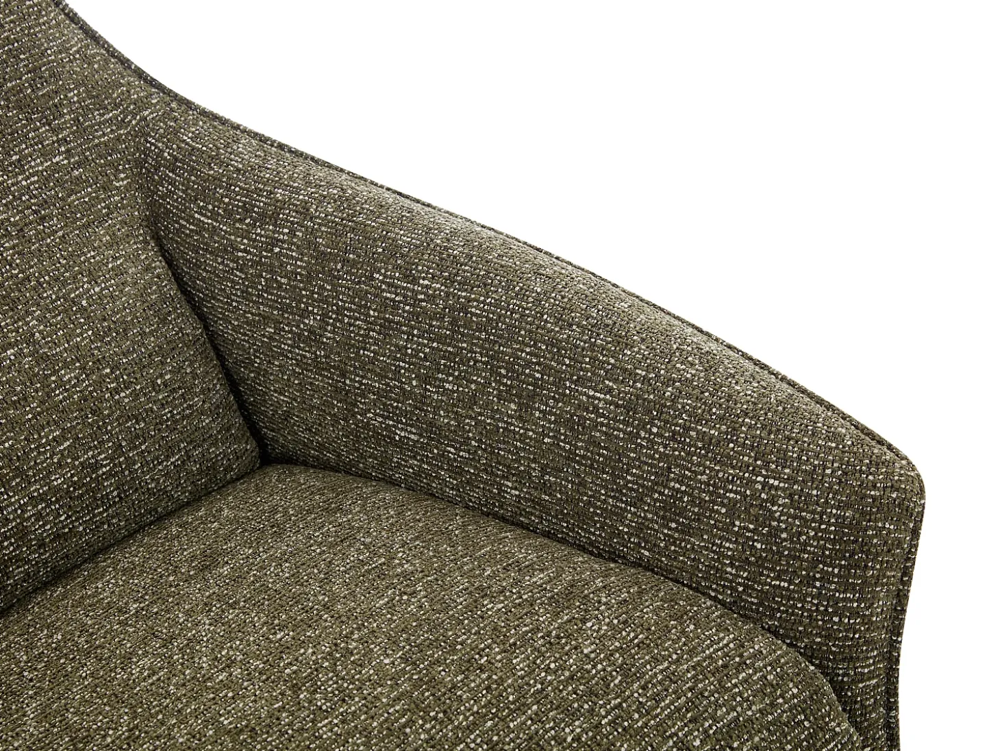 Poltrona relaxante elétrica em tecido texturizado verde TASEMO