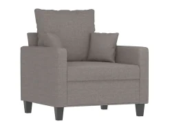 Poltrona tecido 60 cm cinzento-acastanhado PT328284