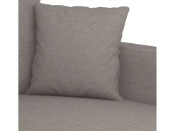 Poltrona tecido 60 cm cinzento-acastanhado