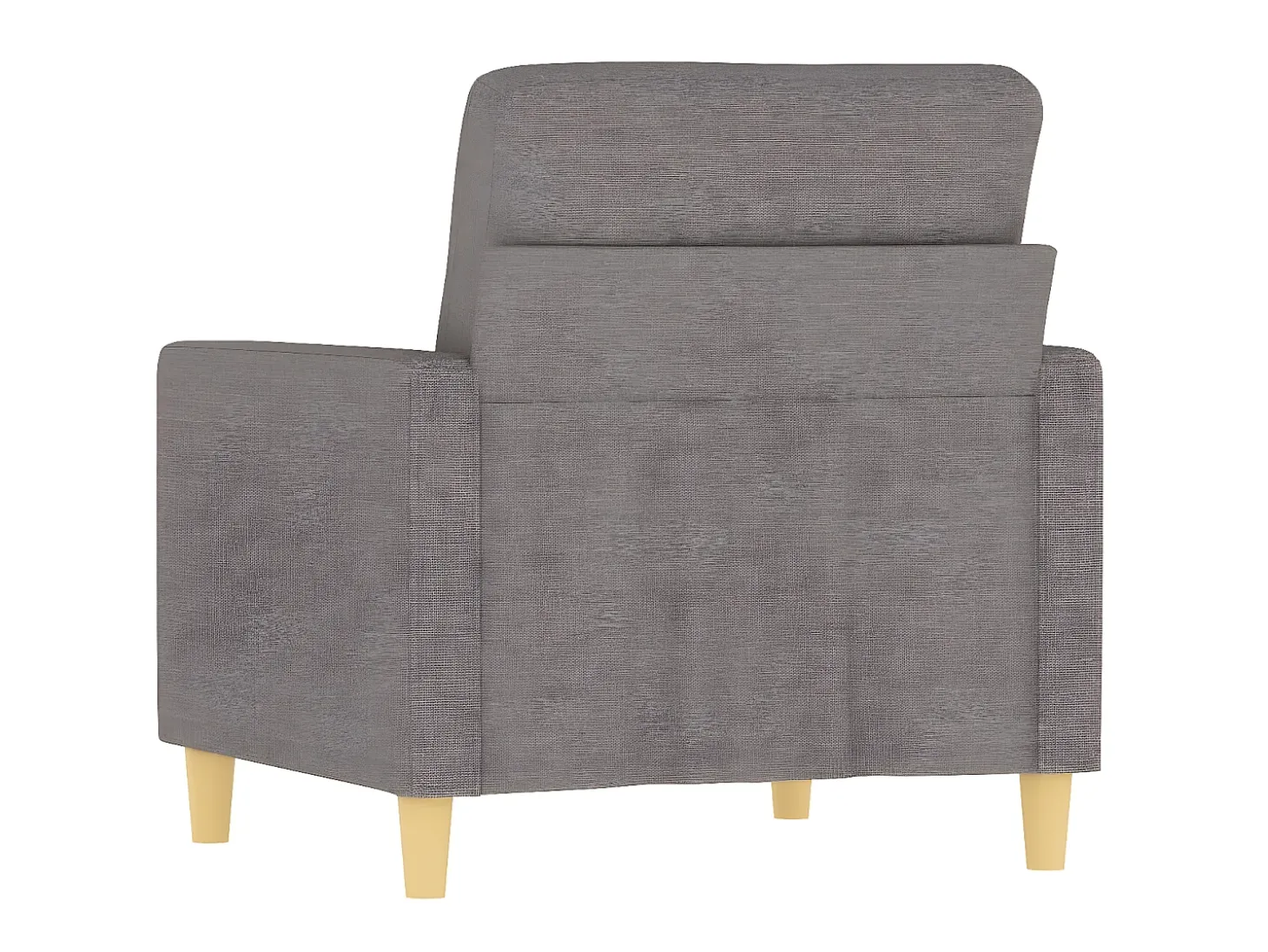 Poltrona tecido 60 cm cinzento-acastanhado PT642950