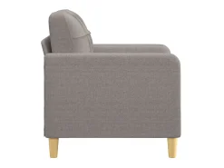 Poltrona tecido 60 cm cinzento-acastanhado PT285980