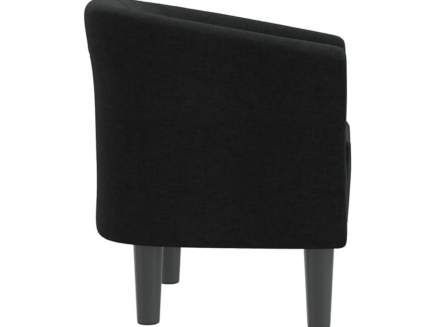 Poltrona tecido preto PT167045