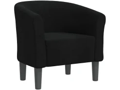 Poltrona tecido preto PT167045