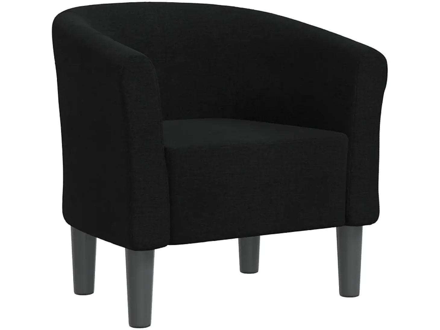 Poltrona tecido preto PT167045