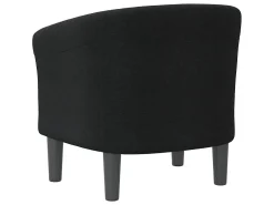 Poltrona tecido preto PT167045