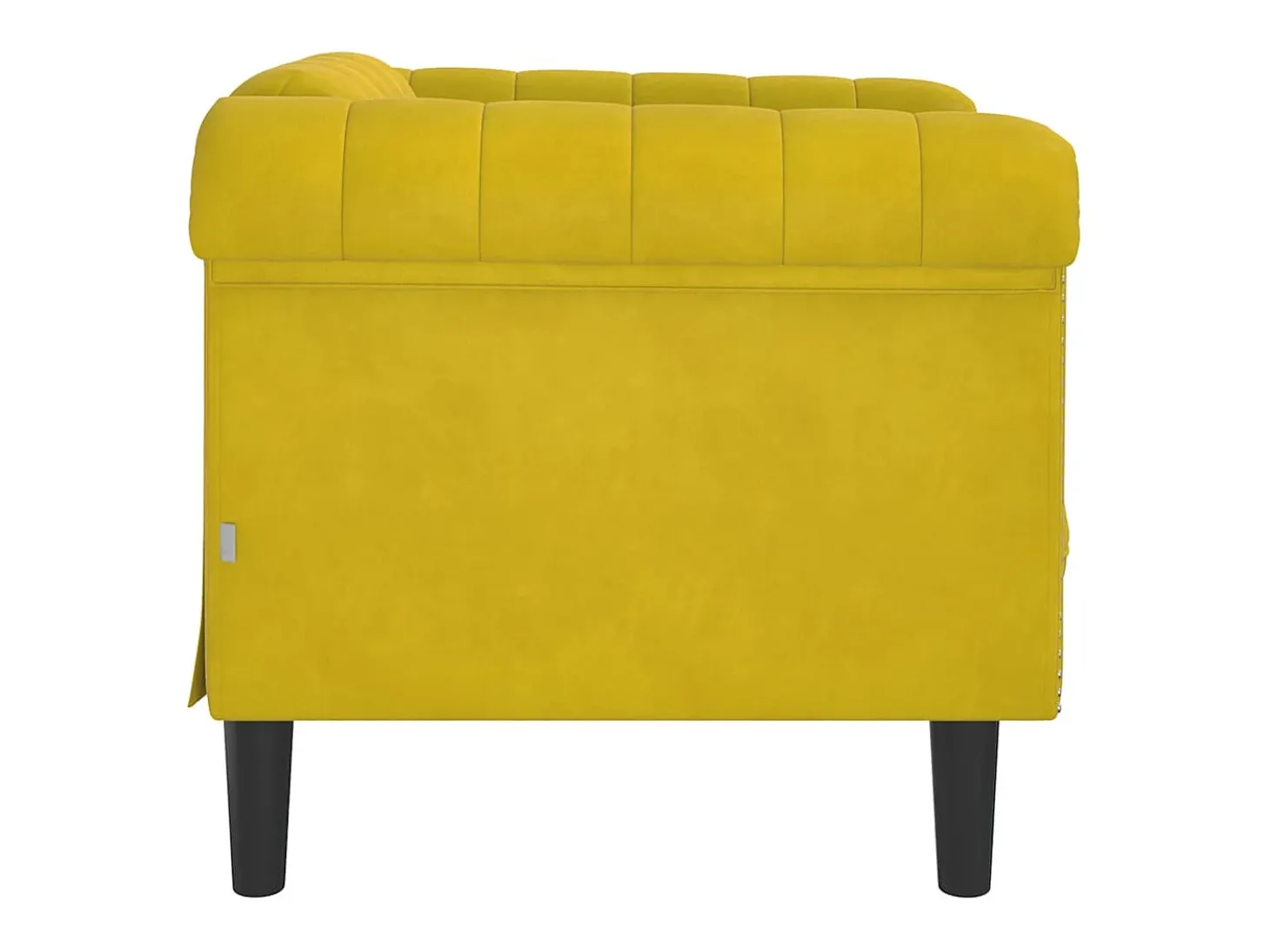 Poltrona veludo amarelo