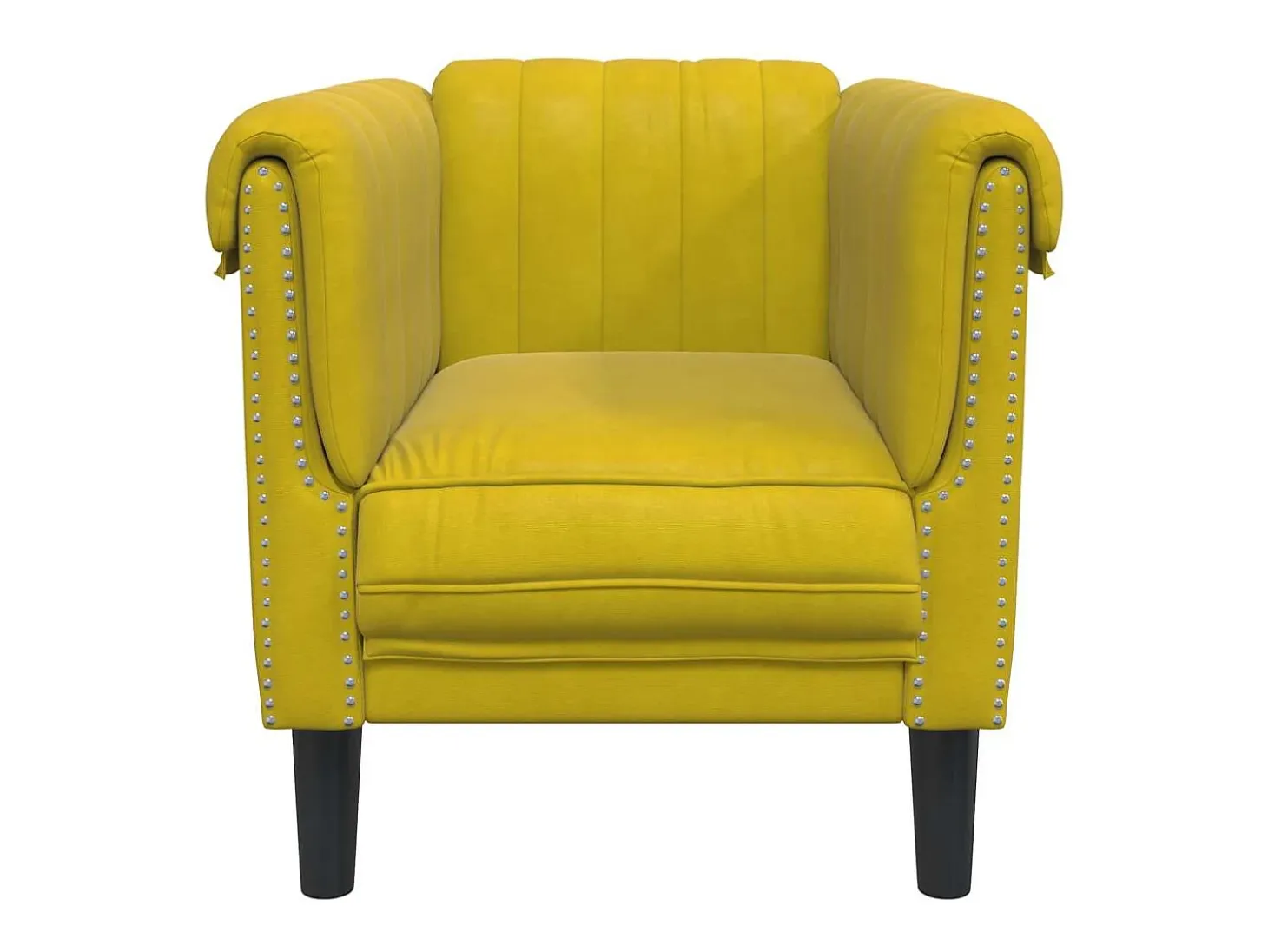 Poltrona veludo amarelo