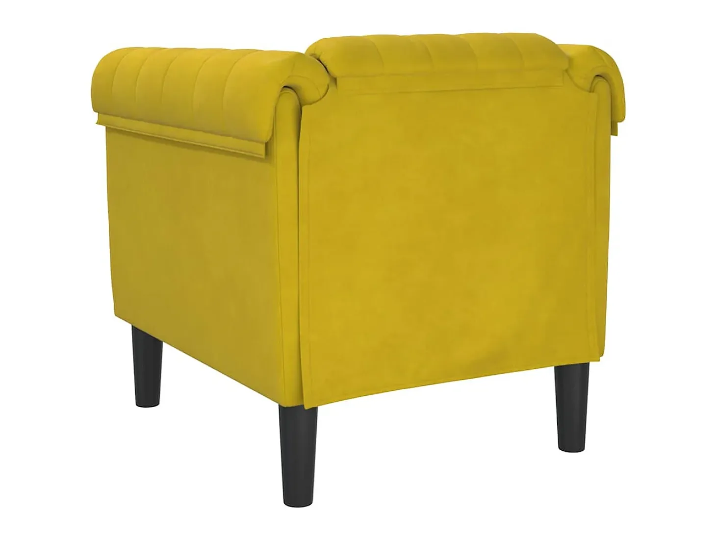 Poltrona veludo amarelo