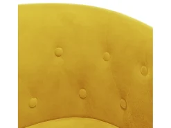 Poltrona veludo amarelo