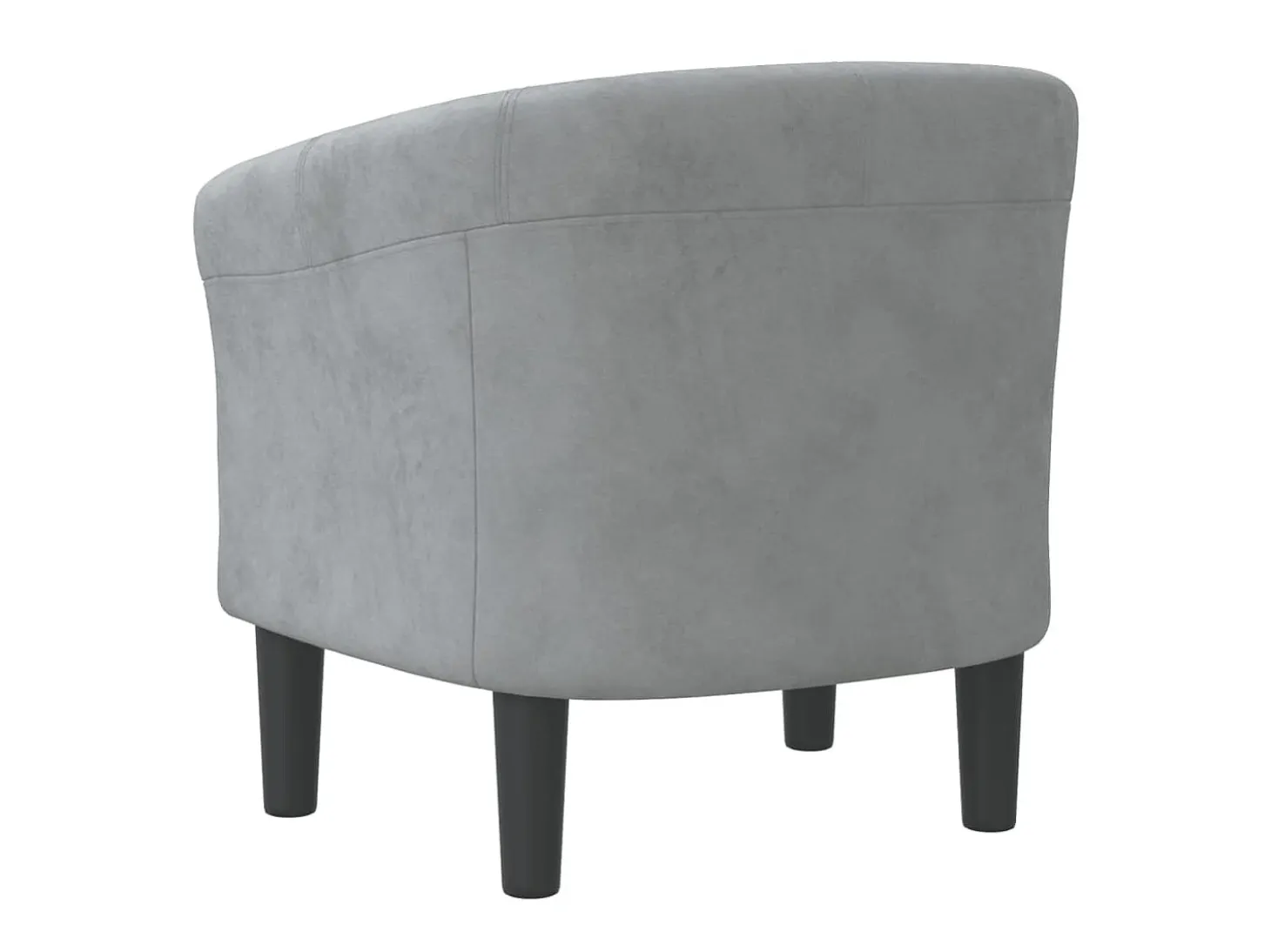 Poltrona veludo cinzento-escuro PT663351
