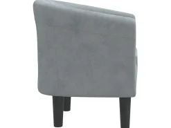 Poltrona veludo cinzento-escuro PT663351