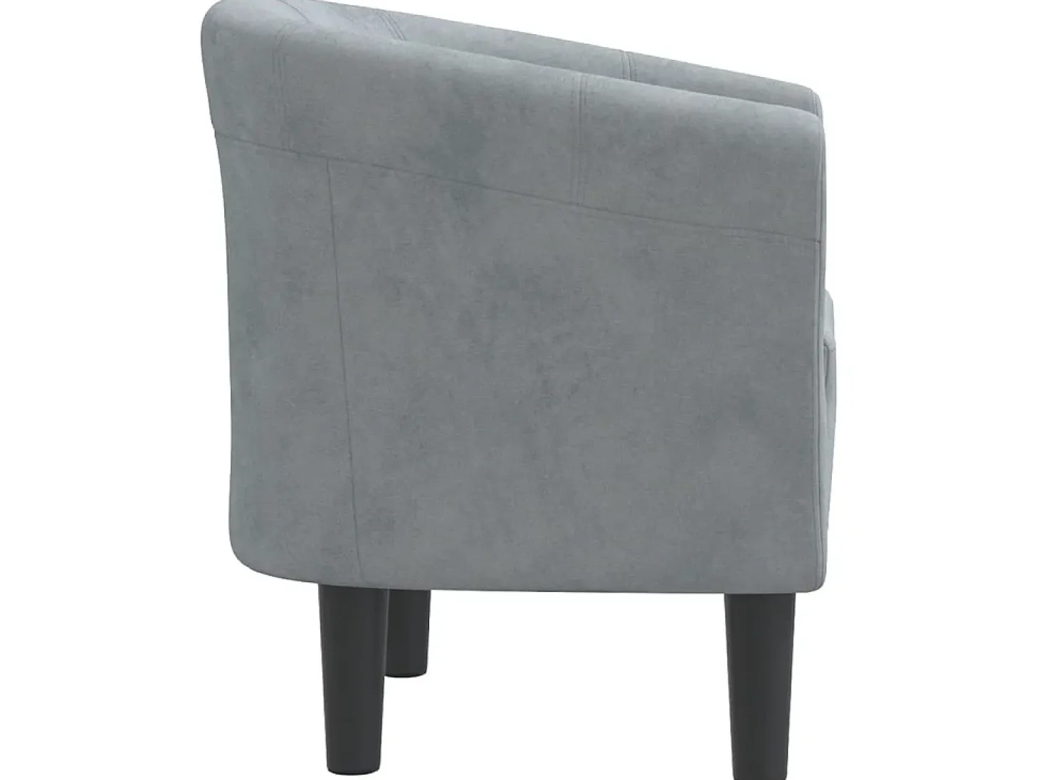 Poltrona veludo cinzento-escuro PT663351