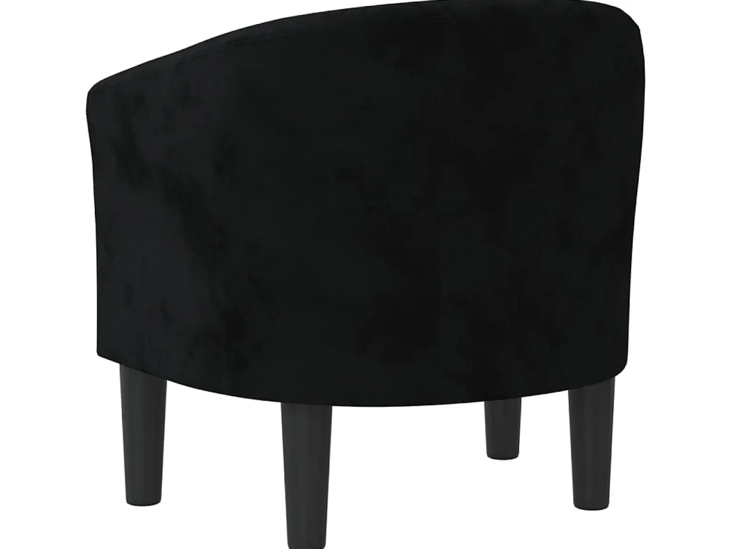Poltrona veludo preto PT671296