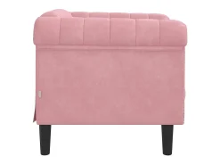 Poltrona veludo rosa