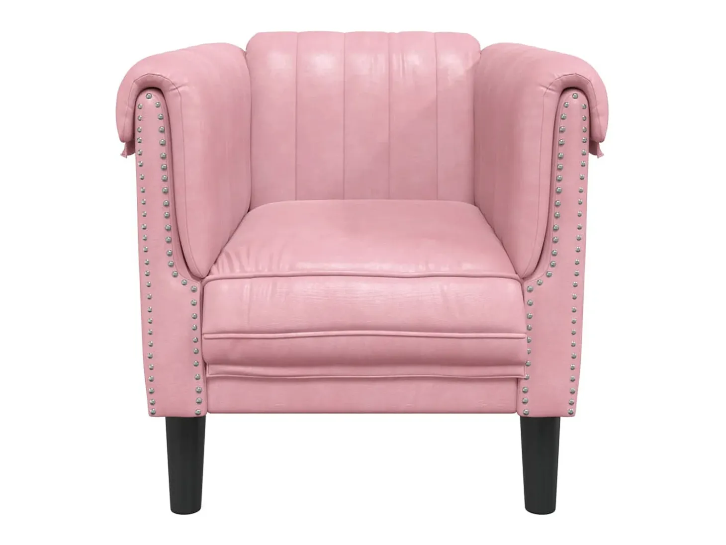 Poltrona veludo rosa PT654815