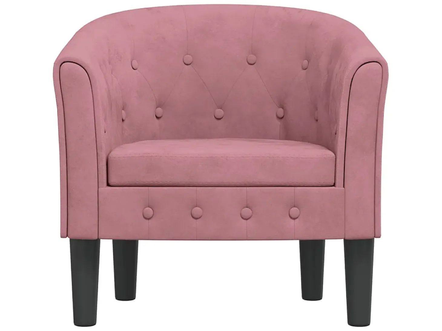 Poltrona veludo rosa PT566341