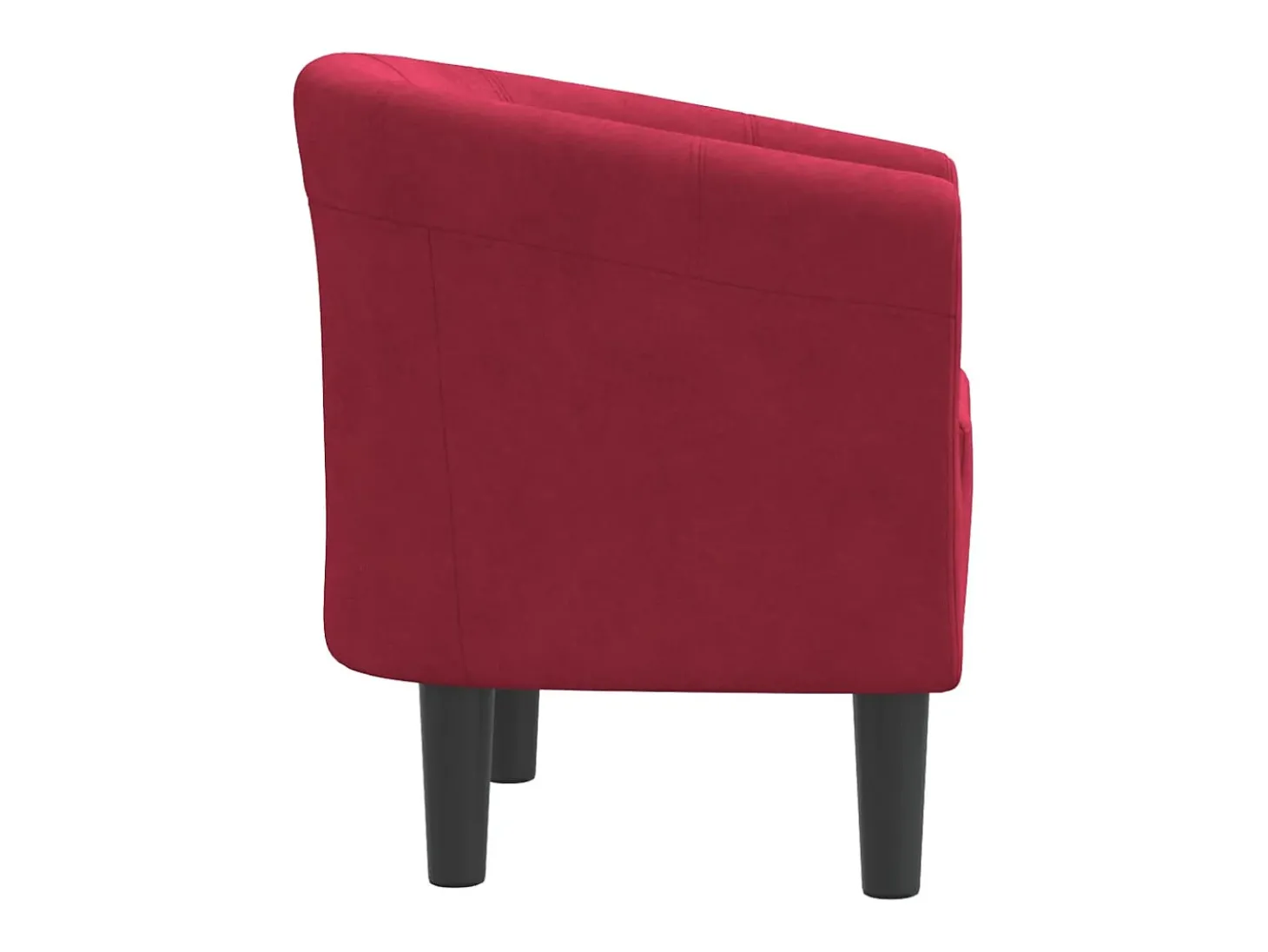 Poltrona veludo vermelho tinto