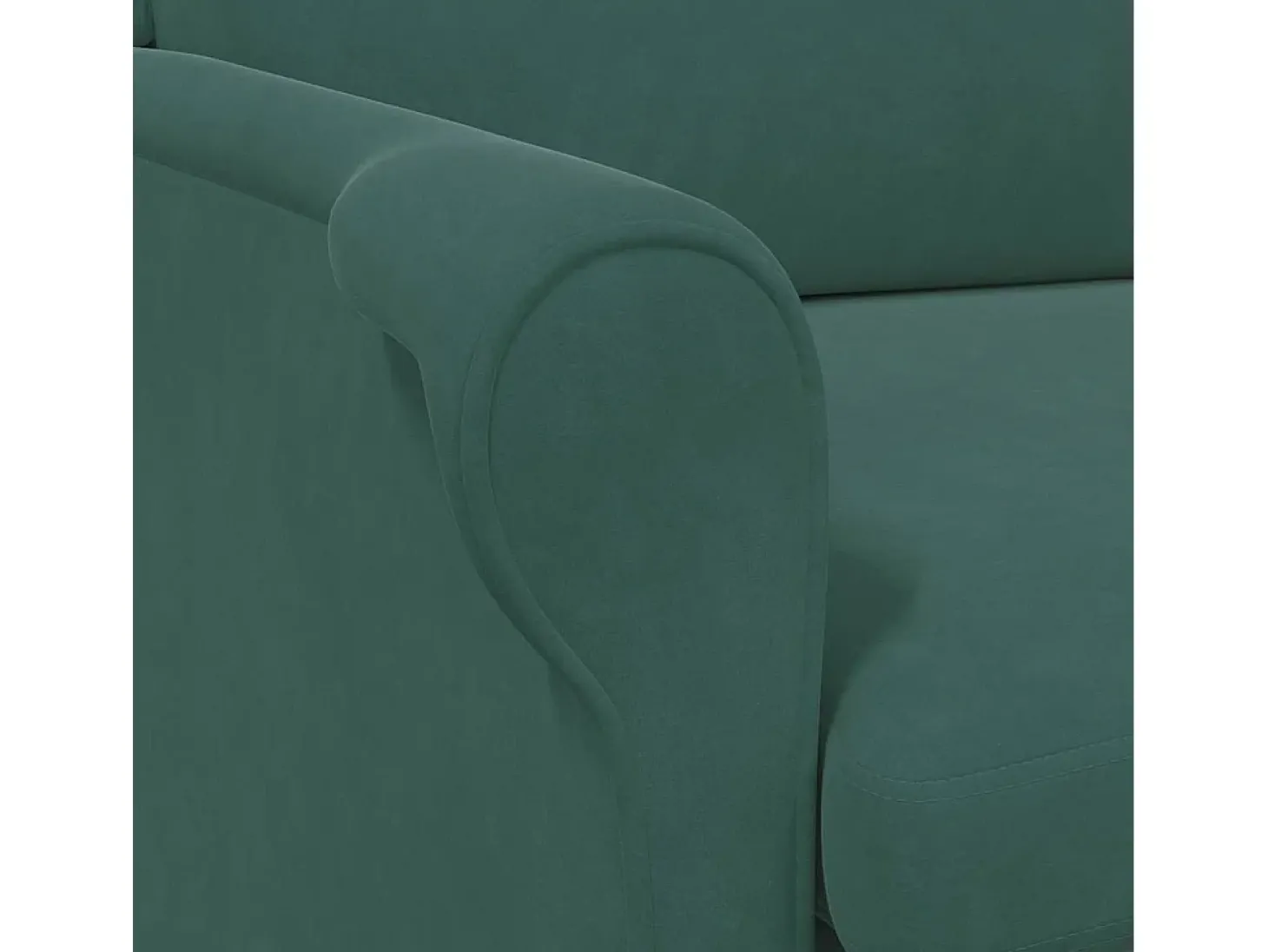 poltrona Verde-escuro 76 x 94 x 102 cm Veludo
