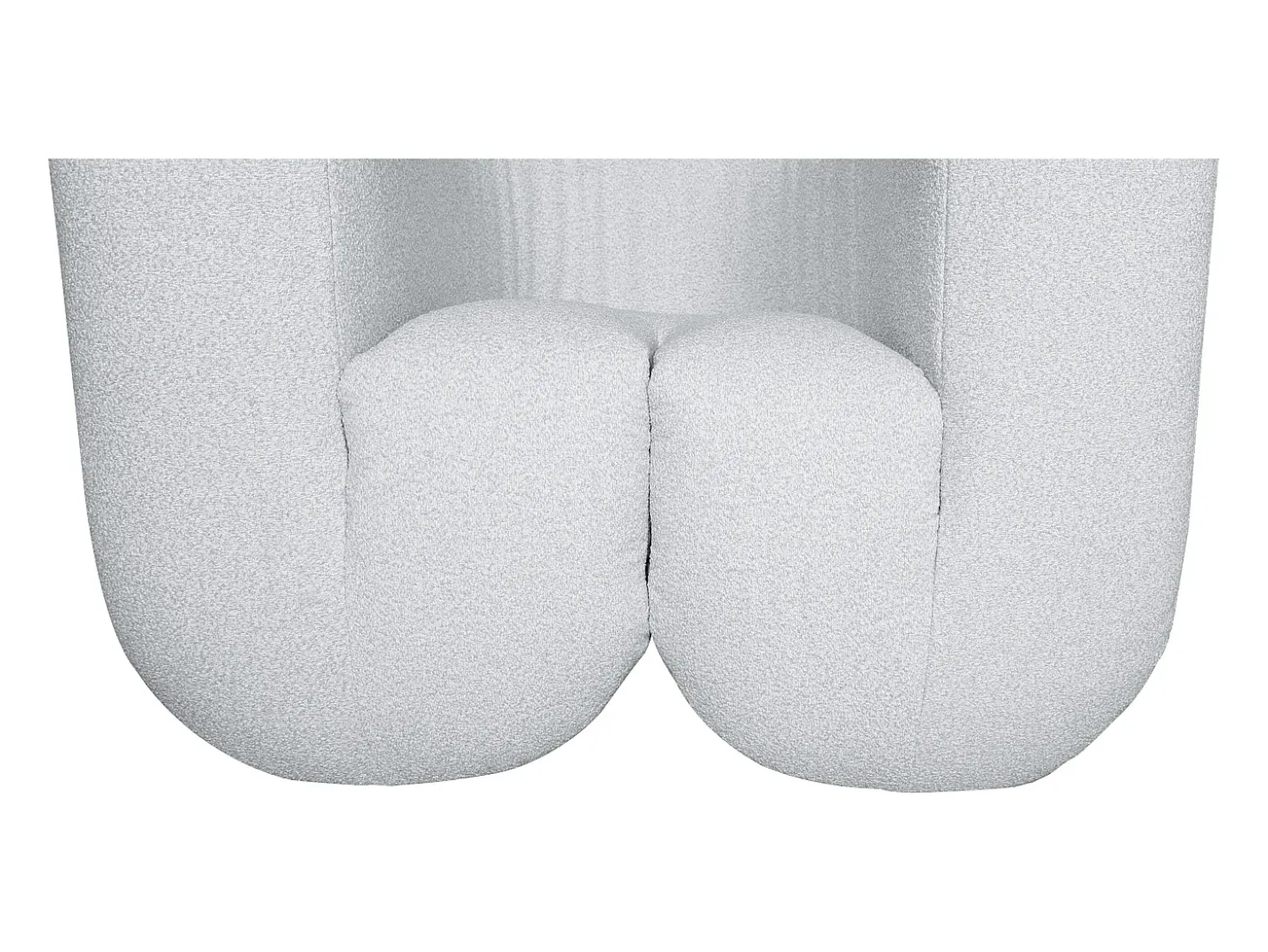 Poltrona 100x75x85 cm cinza claro nua