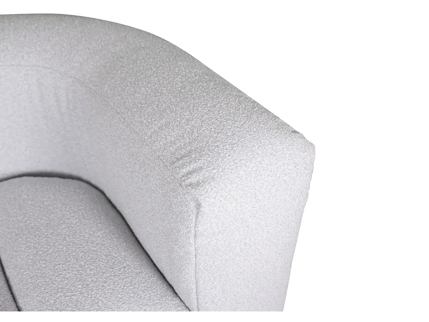 Poltrona 100x75x85 cm cinza claro nua
