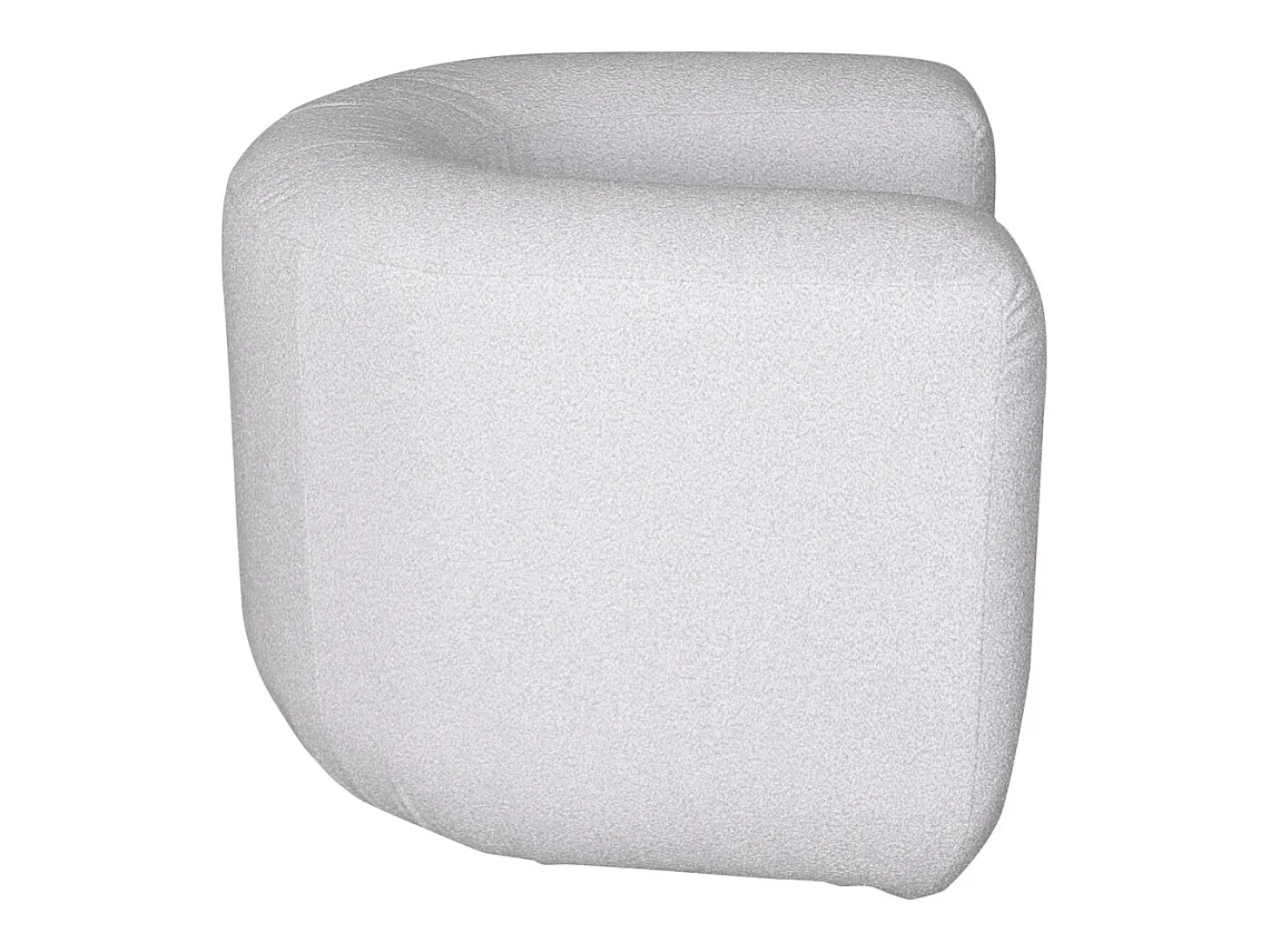 Poltrona 100x75x85 cm cinza claro nua