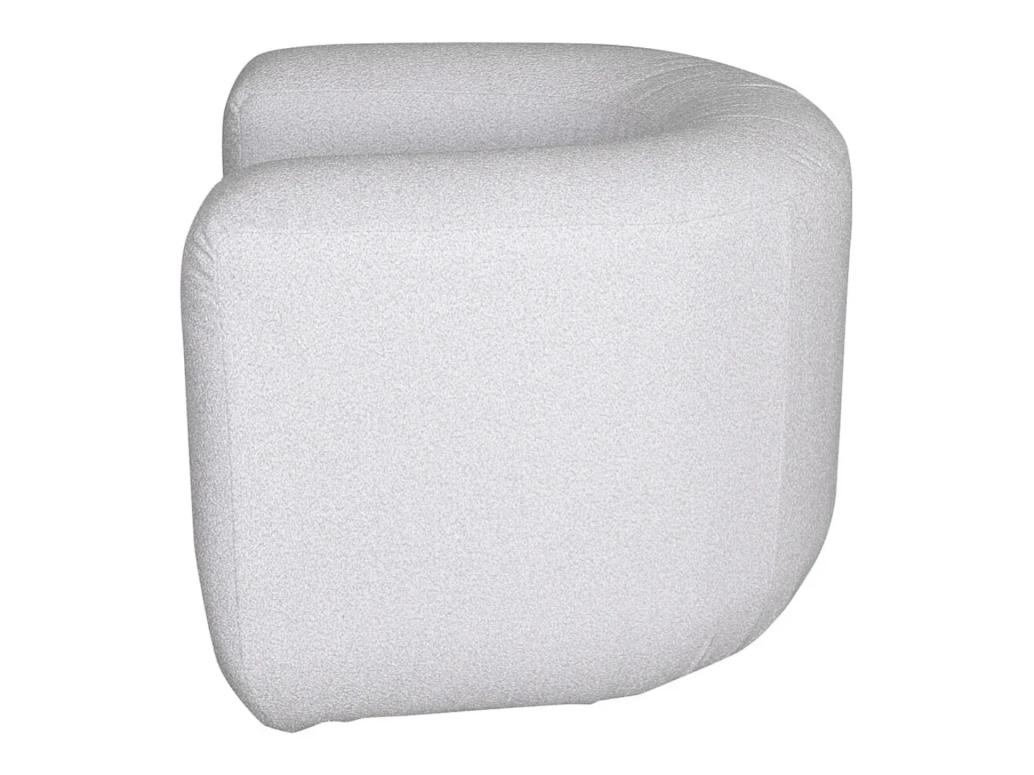 Poltrona 100x75x85 cm cinza claro nua