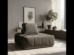 Poltrona Zen 1 lugar - chocolate e areia