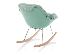 Poltrona ZEN com cadeira de baloiço verde menta