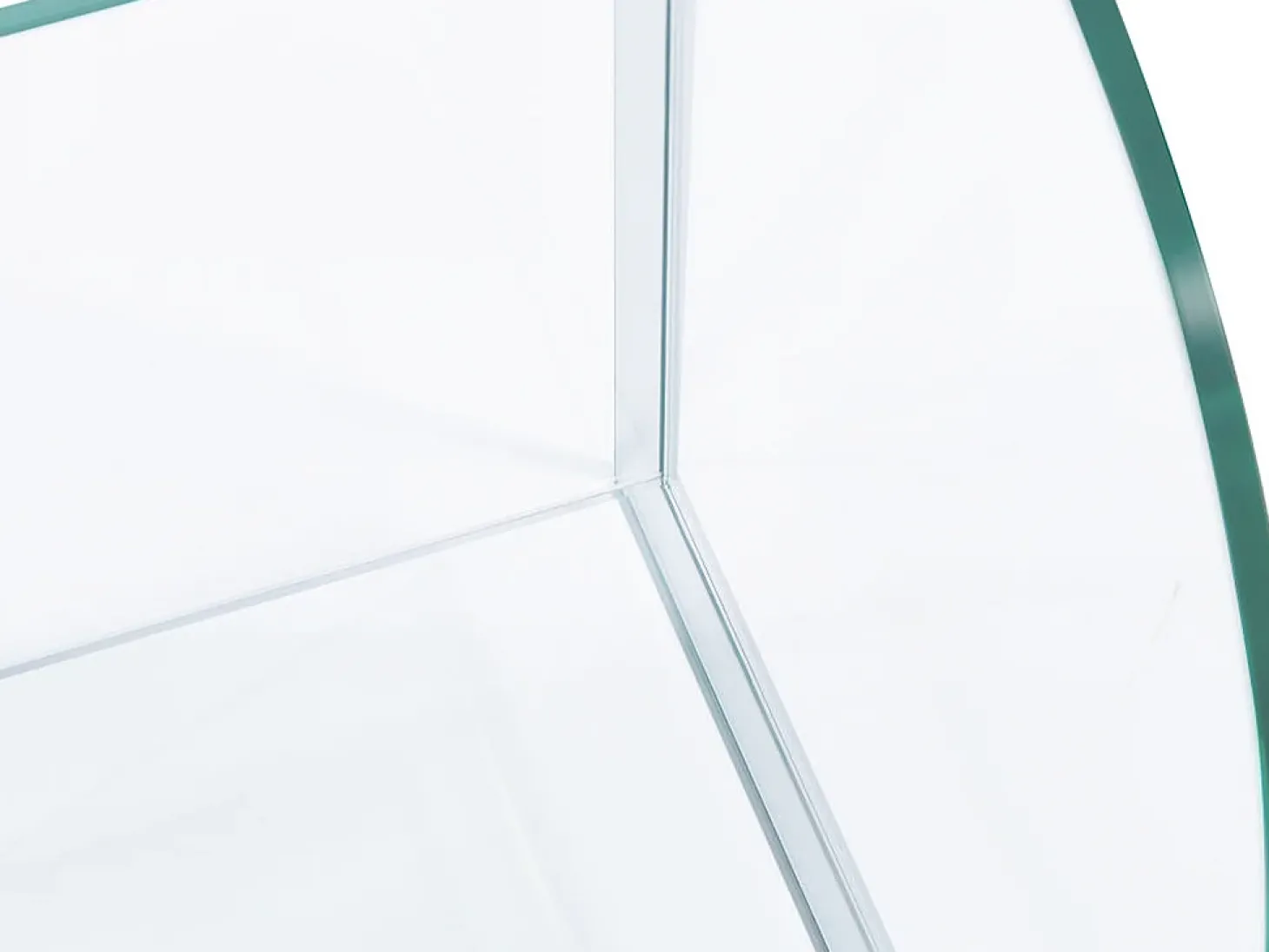 Porta-revistas em vidro temperado transparente e cinza - DUSILLA