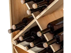 Porta-vinhos Loreo X madeira marrom claro
