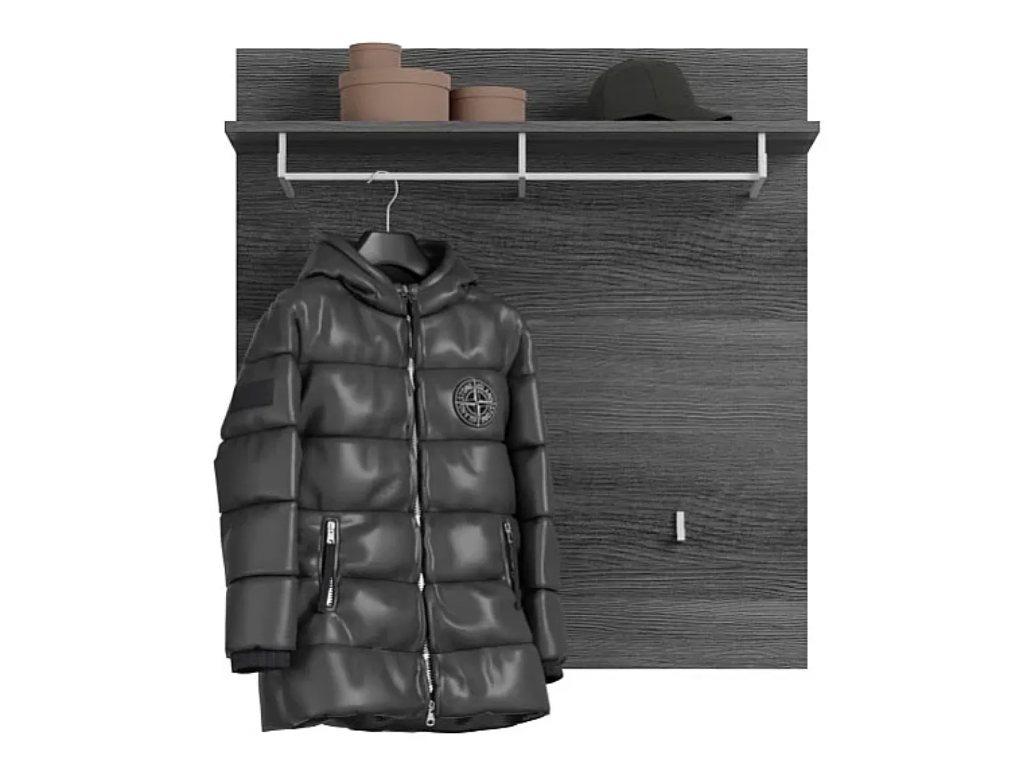 Porte-manteaux SCOTT – Design moderne avec étagère intégrée