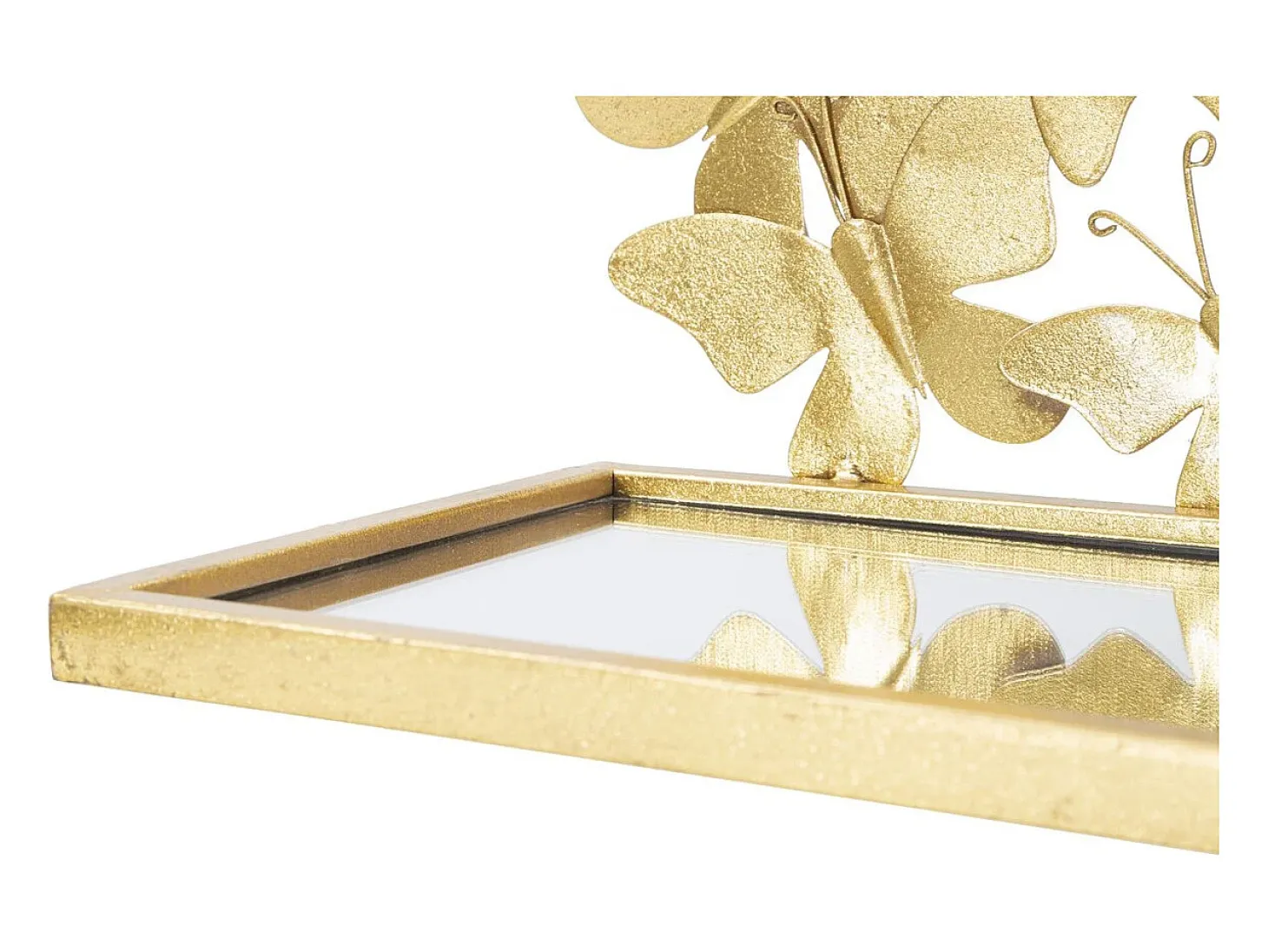 Prateleira Borboleta 18, Ouro, 43x19,2x16,5 cm, Kendra Home