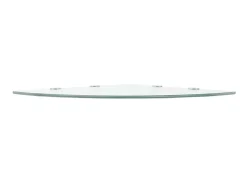 Prateleira canto, suportes cromados, vidro transparente 45x45cm PT995028
