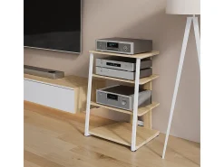 Prateleira de armazenamento sonoma/branco 61x53x78 tonar