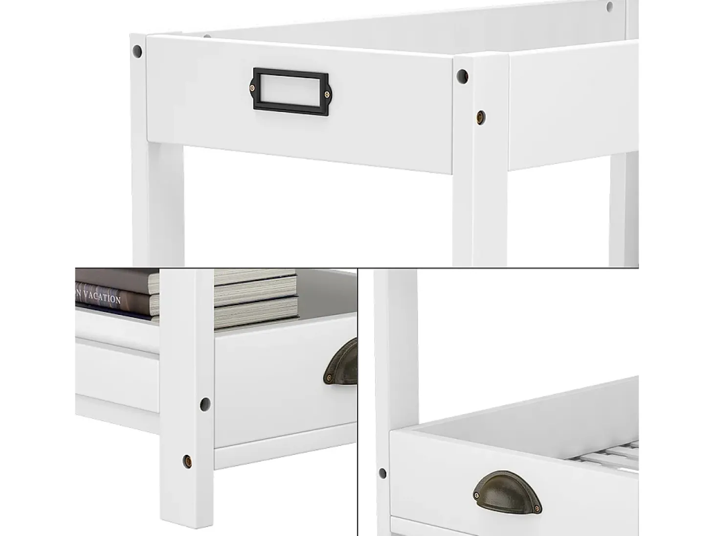 Prateleira de arrumação branco 33x66x66 legum
