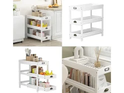 Prateleira de arrumação branco 33x66x66 legum