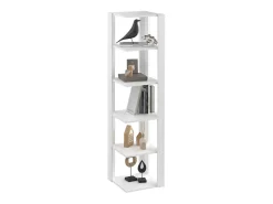 Prateleira de canto branco 45x45x180 amina