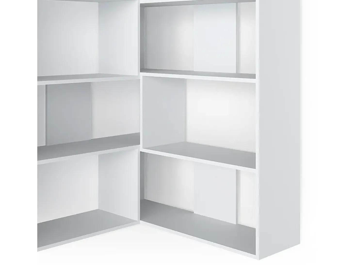 Prateleira de canto branco 170x29.6x142.4 laine