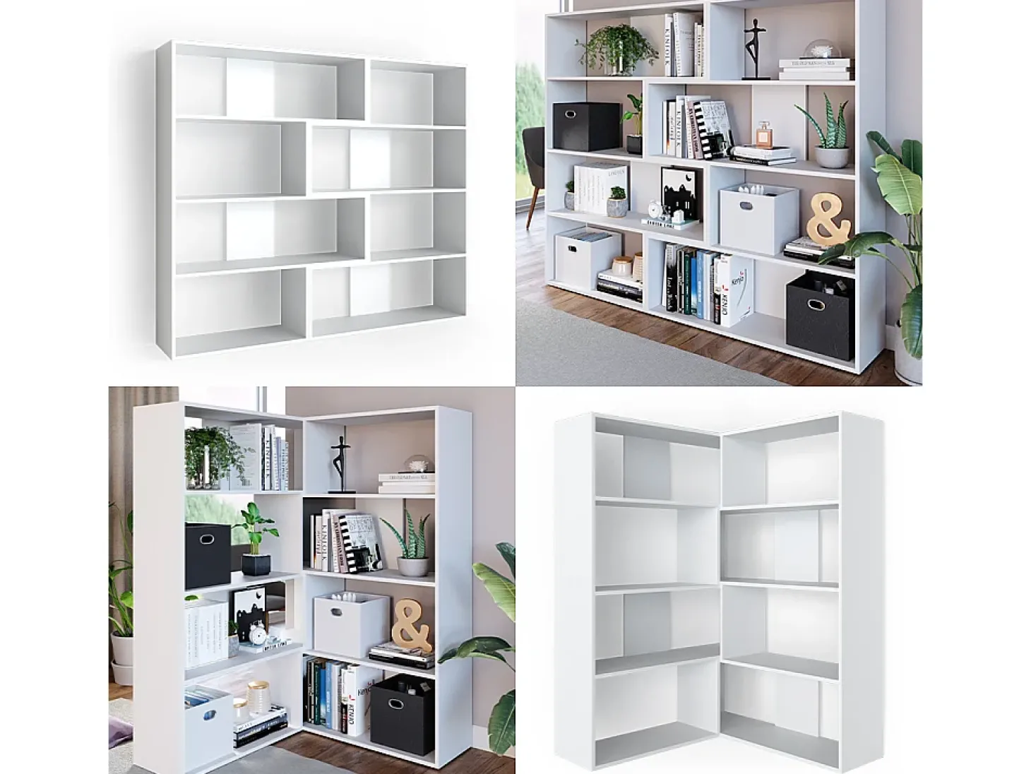 Prateleira de canto branco 170x29.6x142.4 laine