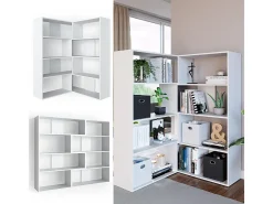 Prateleira de canto branco 170x29.6x142.4 laine