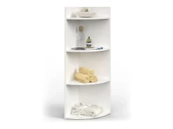 Prateleira de canto branco 40x40x180 ecki
