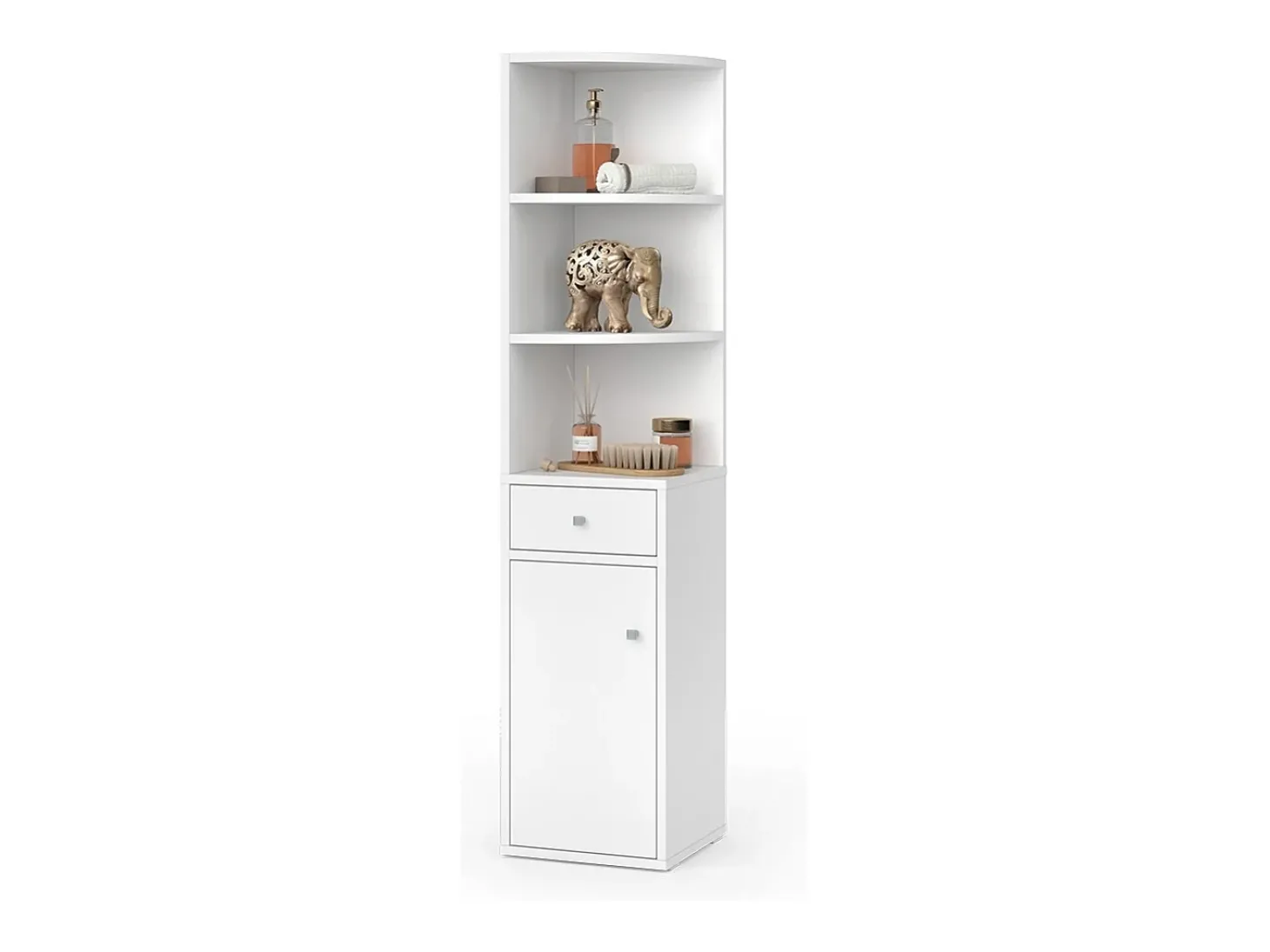 Prateleira de canto branco 30x30x135.5 larry