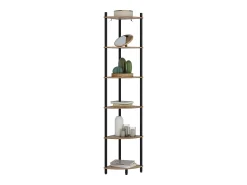 Prateleira de canto carvalho goldkraft/antracite 29x29x163.5 bivio