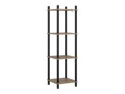 Prateleira de canto carvalho goldkraft/antracite 30x30x102.5 bivio