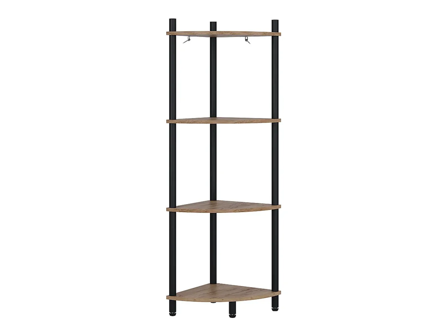 Prateleira de canto carvalho goldkraft/antracite 29x29x102.5 bivio