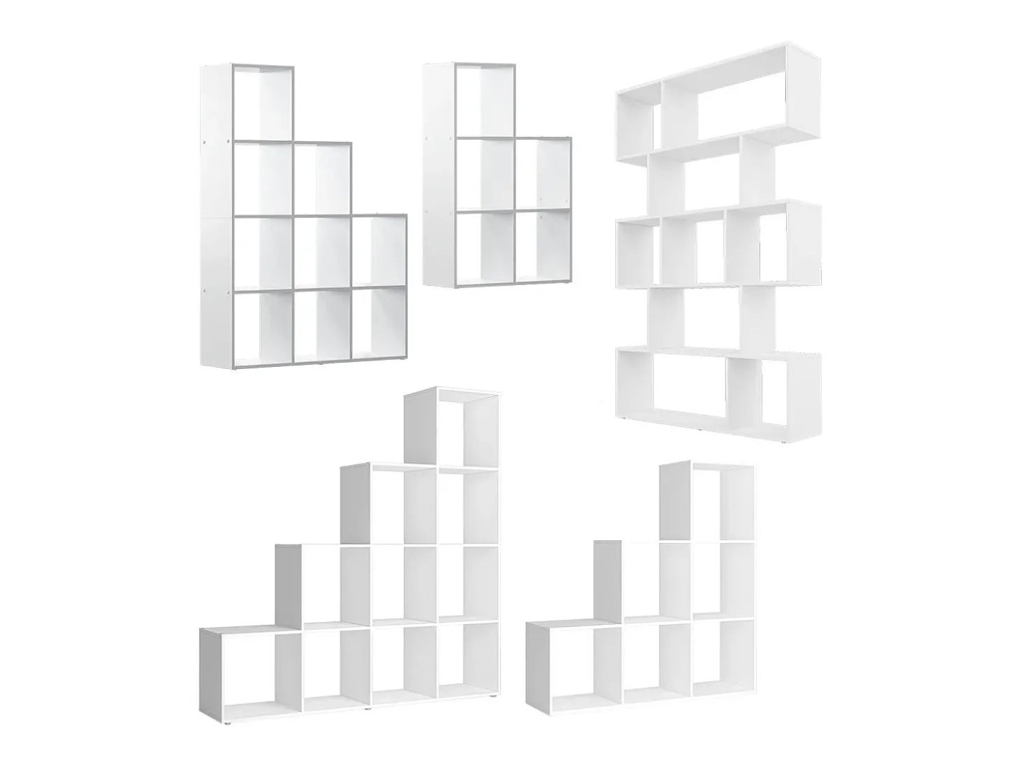 Prateleira de escada branco 103.5x29x144 aramis
