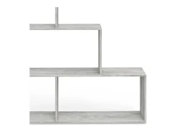 Prateleira de escada cinza 116.8x29x123.2